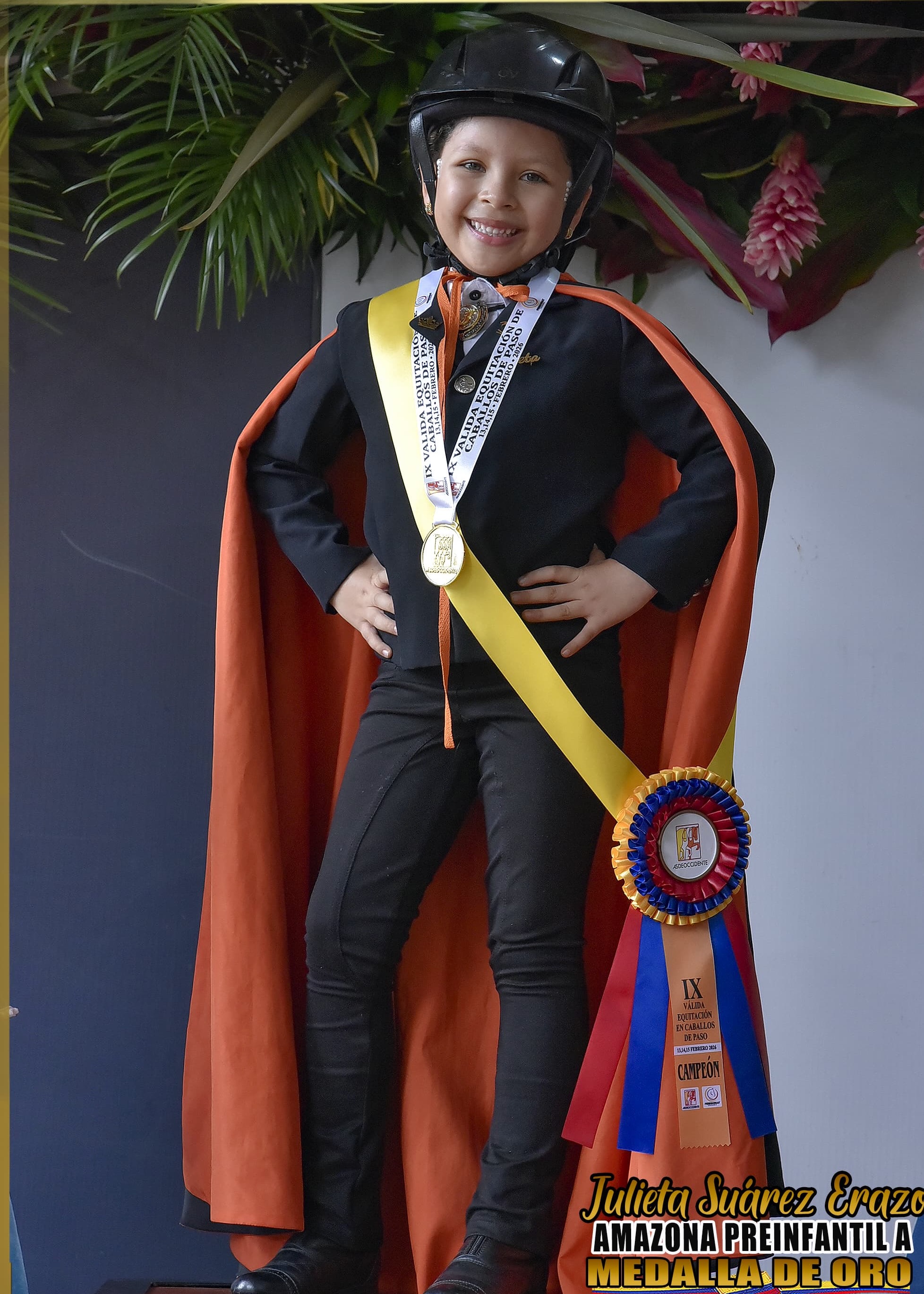 Julieta Suarez Erazo, amazona colombiana de Chalanería sobre caballo criollo de paso, Selección Colombia 2026